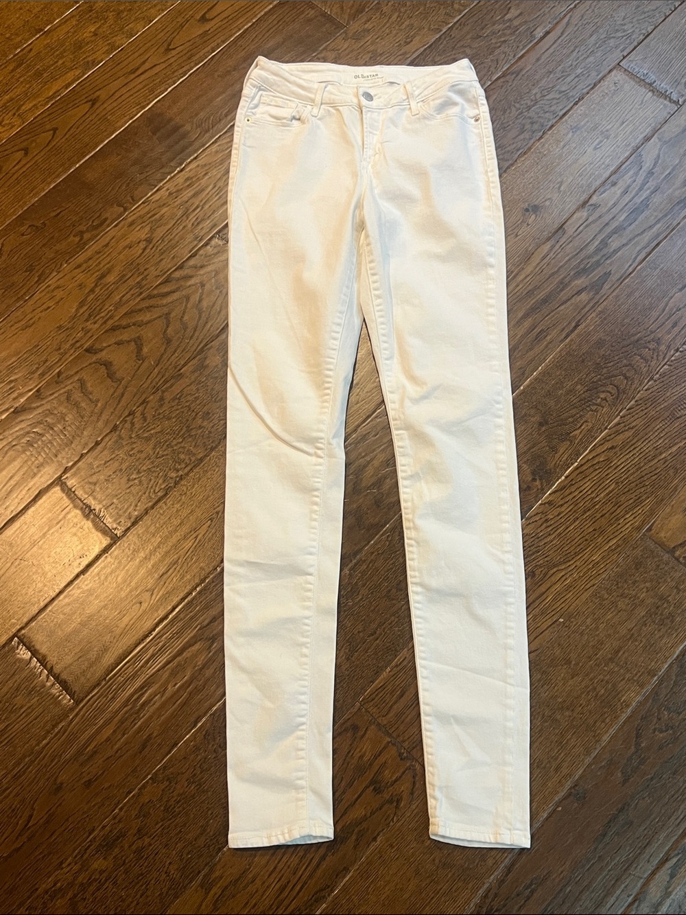 Old Navy Rockstar White Denim Size 4 Tall